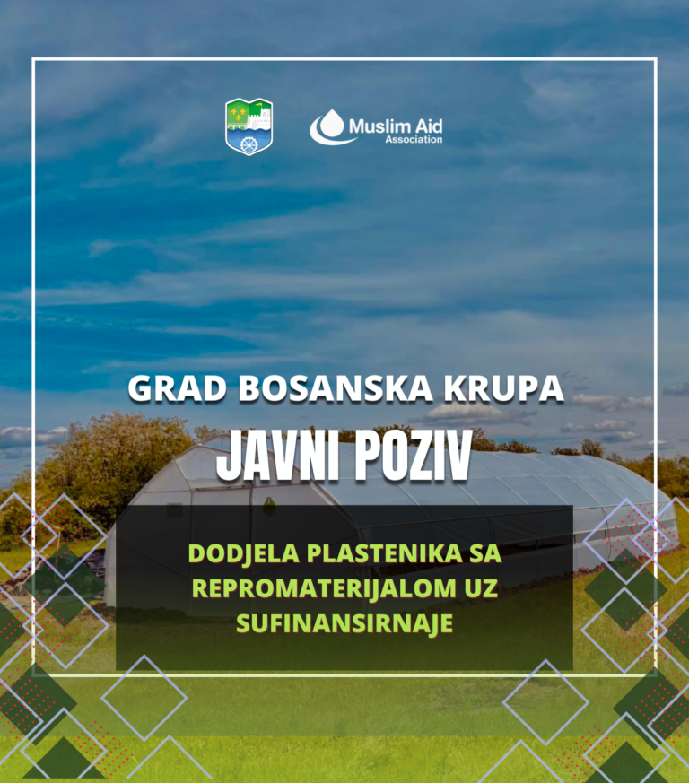 Muslim Aid Association Bosanska Krupa Plastenici Greenhouse